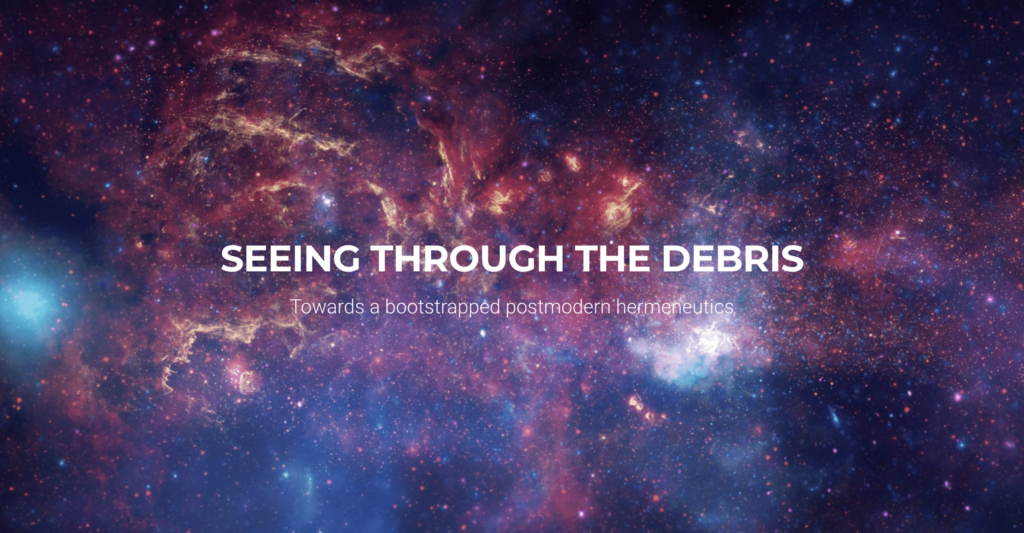 Seeing through the debris cover