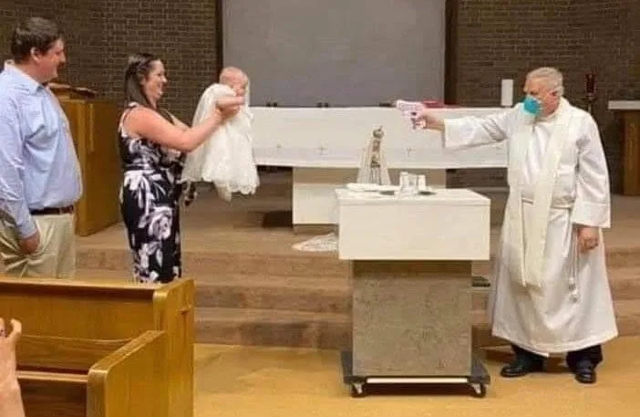 Baby Squirt Gun Baptism