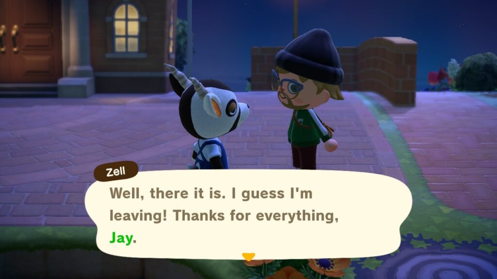 Featured image for A Waste Of Time - Screenshot showing two animated characters with dialogue about leaving