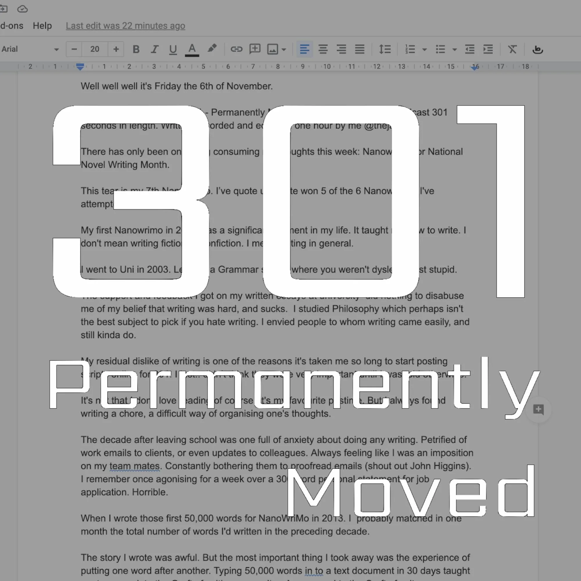 NanoWriMo | 2044