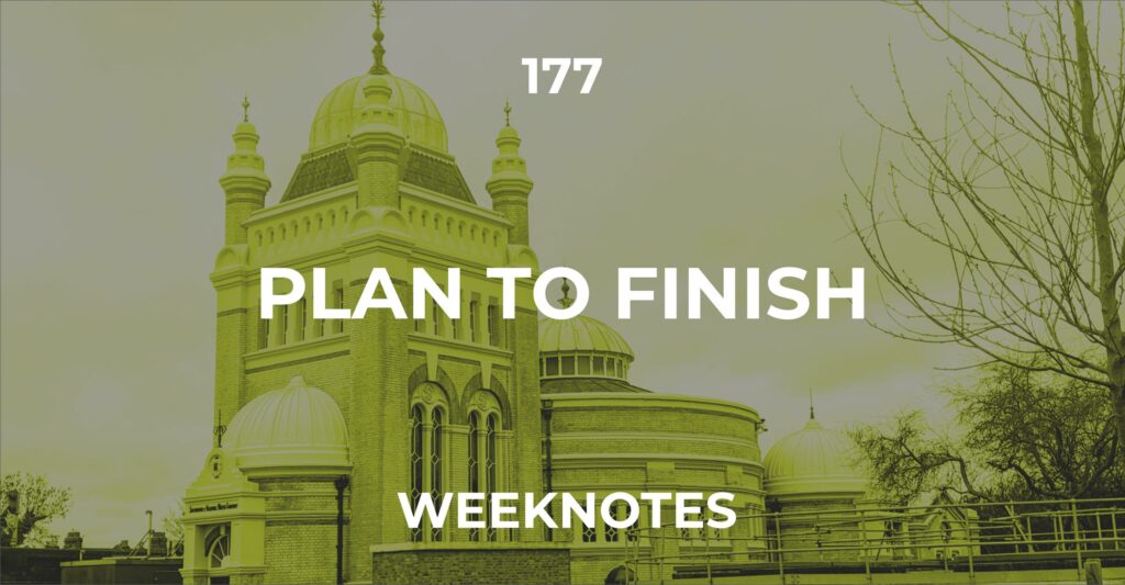 Plan To Finish