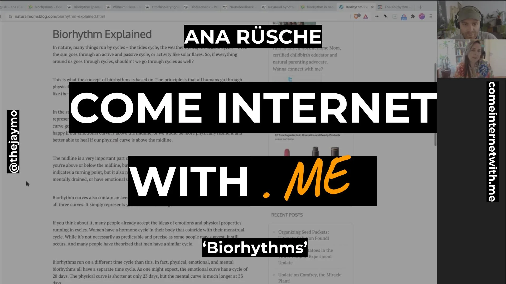 Ana Rüsche Searches ‘Biorhythms’ | Come Internet With Me