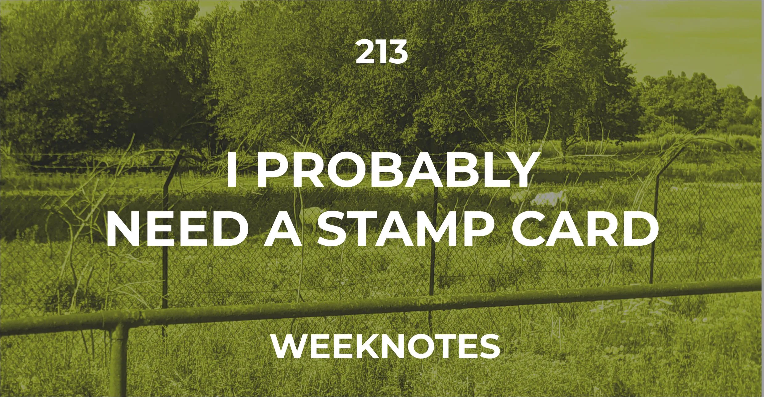 I Probably Need A Stamp Card