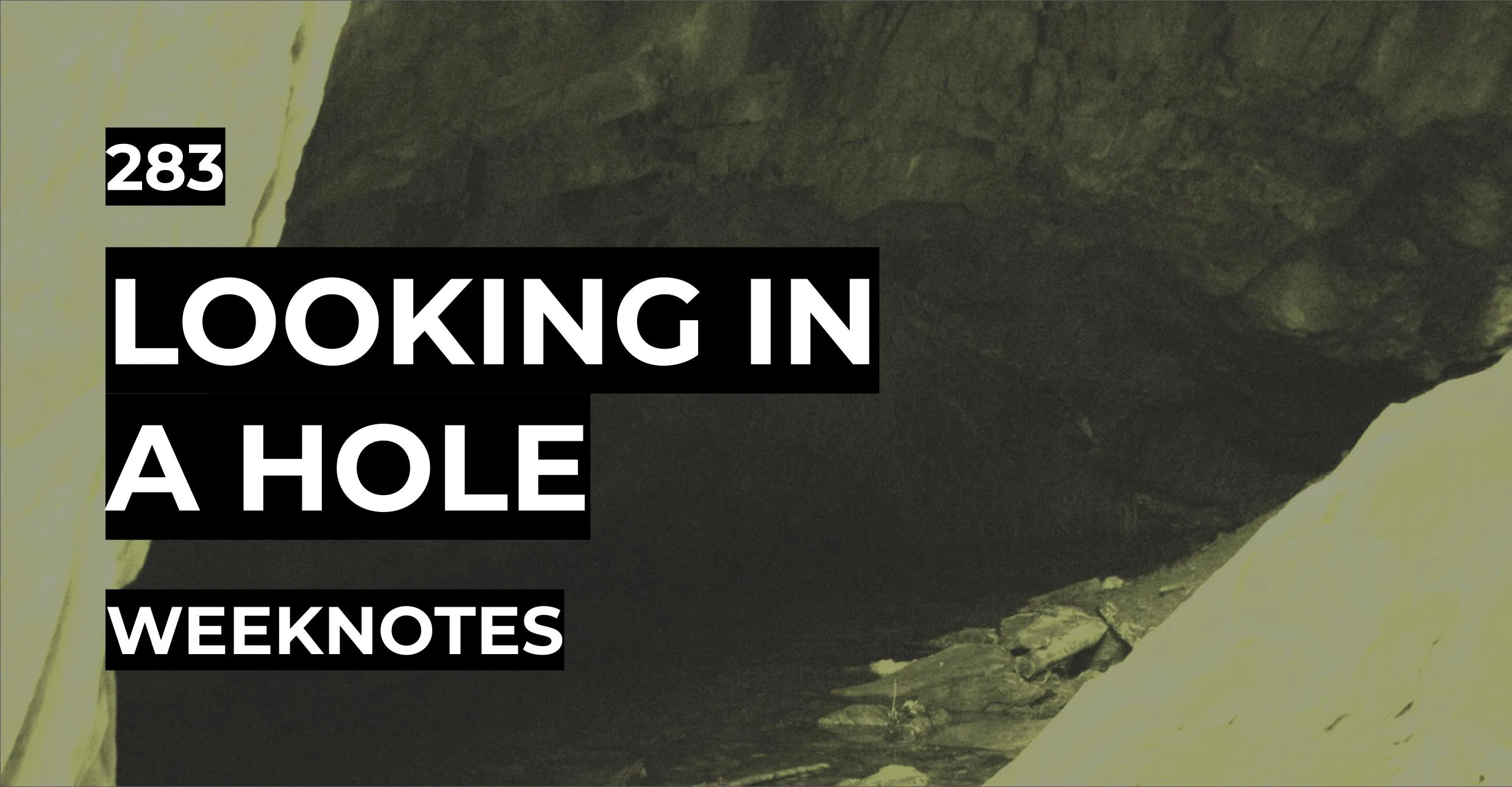 Looking in a Hole?