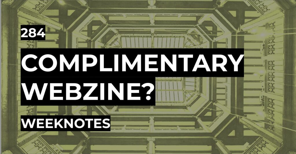 Complimentary Webzine?