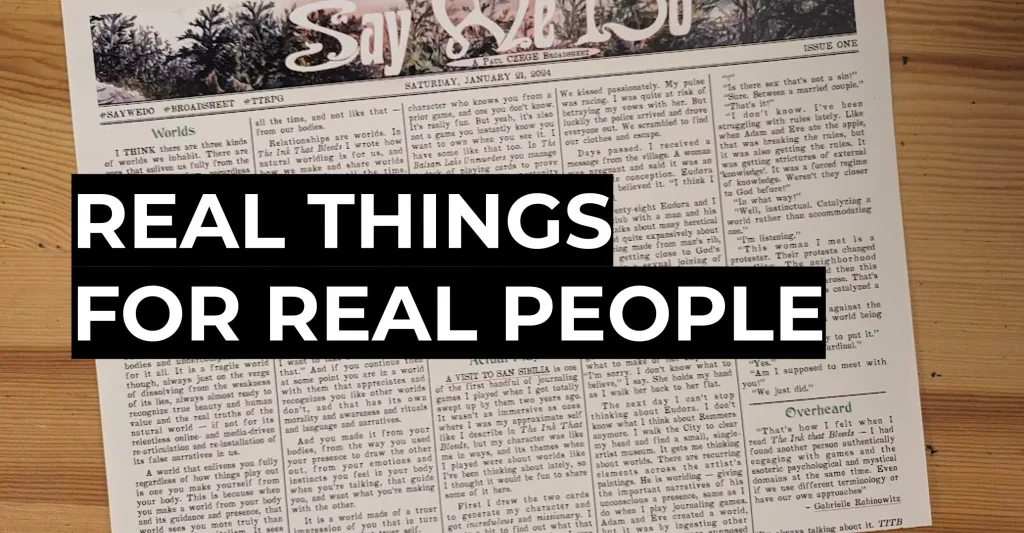 Real Things For Real People