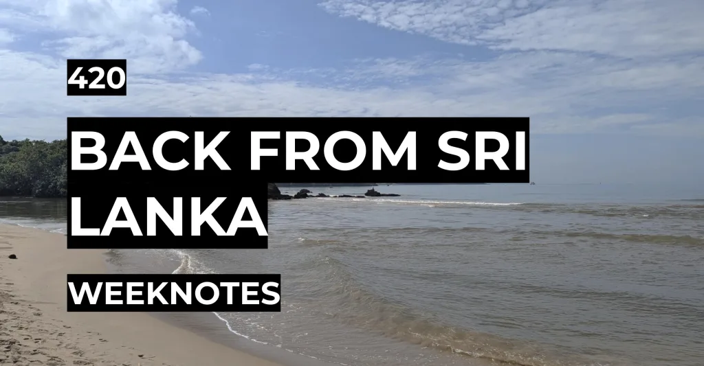 Back From Sri Lanka